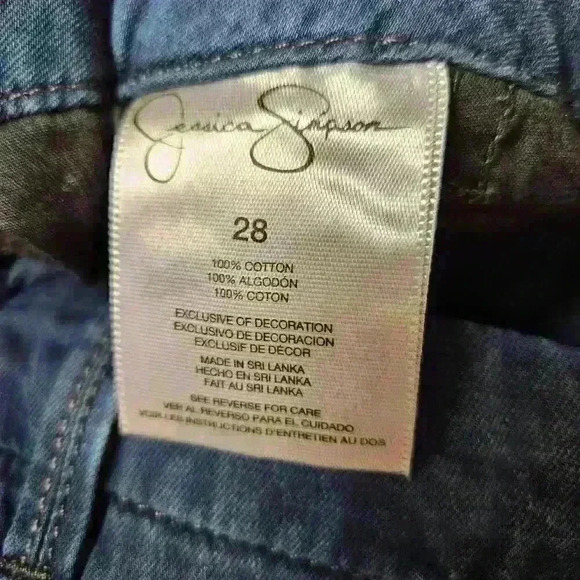 Jessica Simpson Newsboy Relaxed Dress Dark Denim Size 28 - Picture 5 of 8